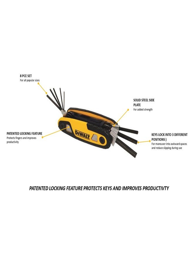 DEWALT DWHT0-70263 Folding/Locking Hex Key Set - Image 3